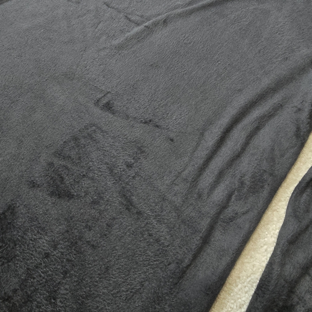 NWT Just Love Black Velvety Long Sleeve Sleep Top Women's Size Medium - Picture 4 of 5